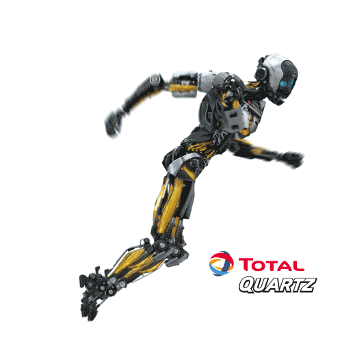 Total Quartz Robot Sticker by Total Dominicana