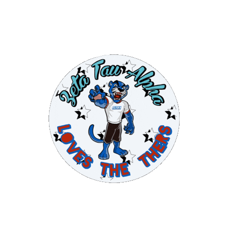 Georgia State  Zeta Tau Alpha Sticker