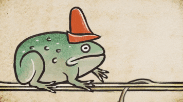 Hat Frog GIF by Yaza Games
