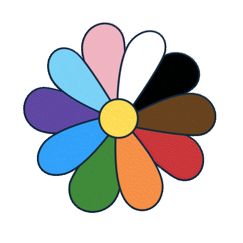 Rainbow Flower Sticker by Bank of England