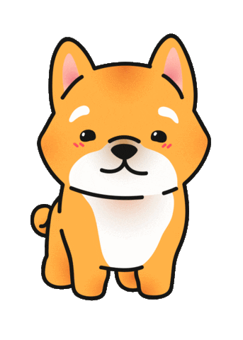 Shiba Inu Dogs Sticker by Koowawa