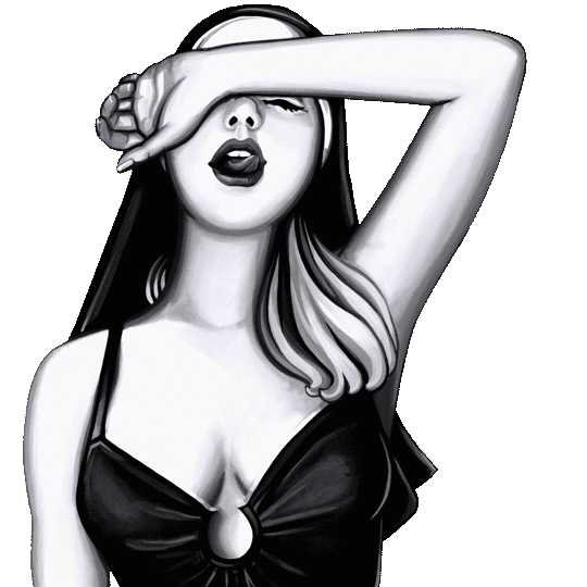 Girl Tongue Sticker by afri cola