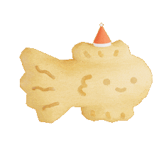 Santa Fish Sticker