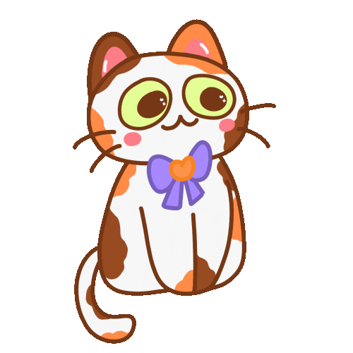 Calico Cat Toffee Sticker by shichisōru