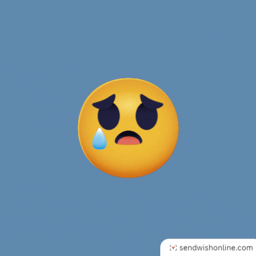 Sad Face GIF by sendwishonline.com