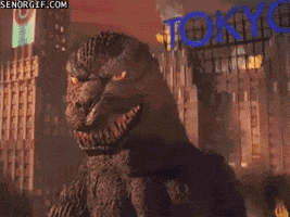 Godzilla Deal With It GIF