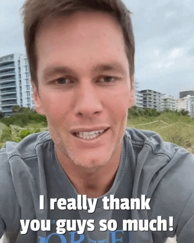New England Patriots Thank You GIF by Storyful