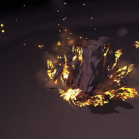 suzi fire vr flame sparks GIF