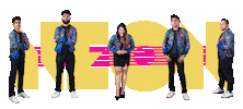 Neon Band Sticker