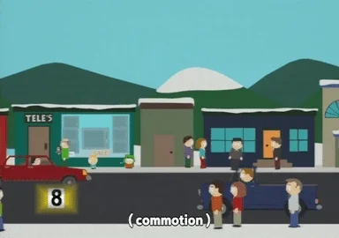 crowd panic GIF by South Park