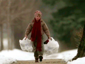 Image result for home alone carrying groceries gif