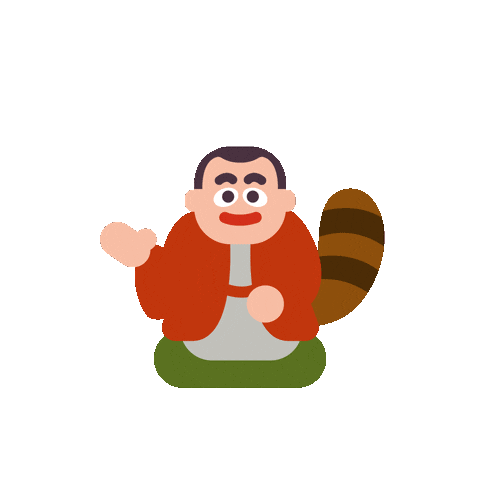 Raccoon Dog Tanuki Sticker by Where to go in Japan?