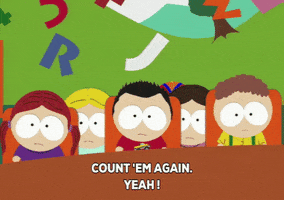 happy counting GIF by South Park 