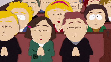 audience praying GIF by South Park 