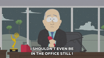 trophy working late GIF by South Park 