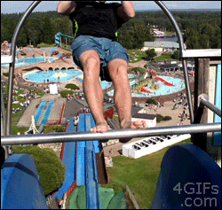 drop in amusement park GIF
