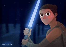 star wars animation GIF by Aishwarya Sadasivan