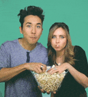 Image result for grabbing popcorn watching tv