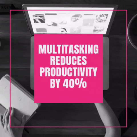 multitasking reduces productivity