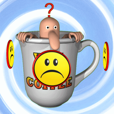 Coffee First Emoticon GIF