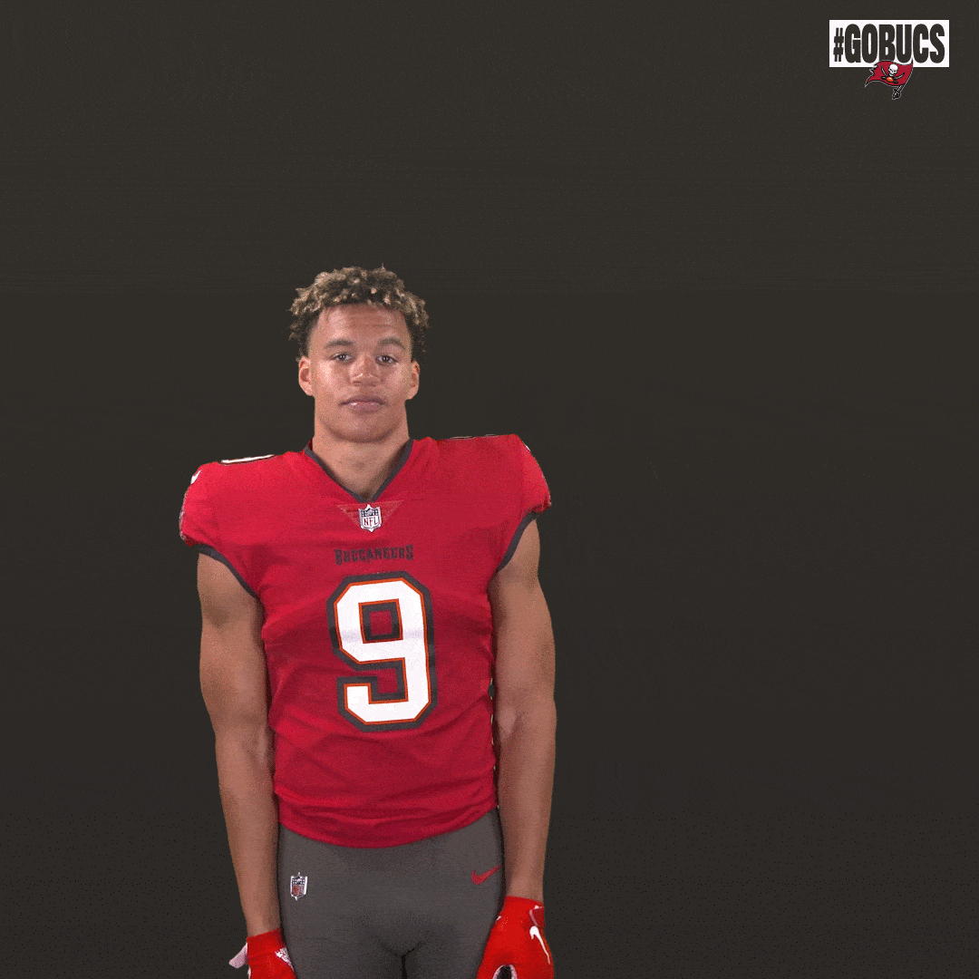 Football Shrug GIF by Tampa Bay Buccaneers
