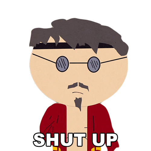 Ned Shut Up Sticker by South Park