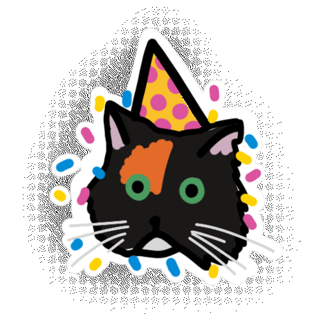 Celebrating Happy Birthday Sticker by Soofiya