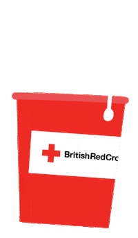 Shaking Red Cross Sticker by British Red Cross for iOS & Android | GIPHY