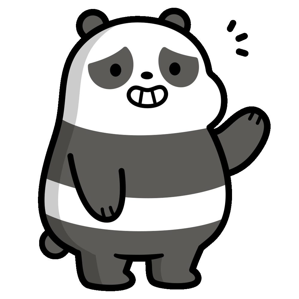Panda Saludo Sticker by CNLA for iOS & Android | GIPHY