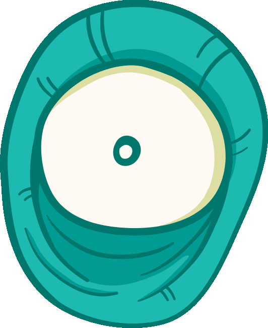 Eyes Zombie Sticker by AWE Collective