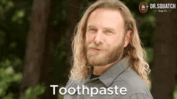 Toothpaste Squatch GIF by DrSquatchSoapCo