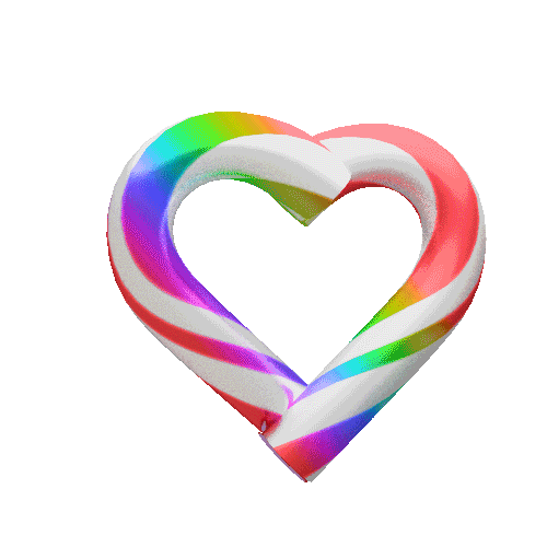 🌈 Rainbow Heart - Royalty-Free GIF - Animated Sticker - Free PNG -  Animated Icon