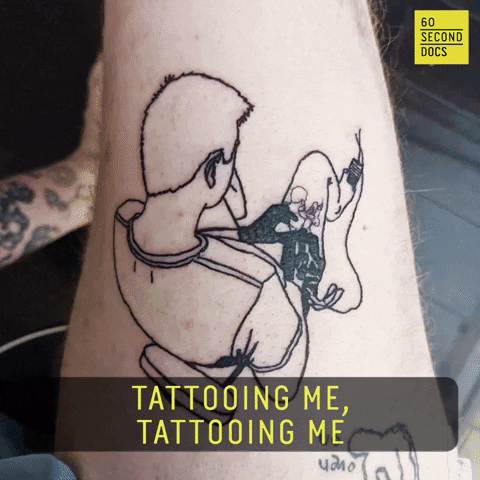 tattooing meme gif