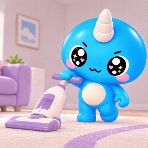 Sky Vacuuming GIF by Naru Naru