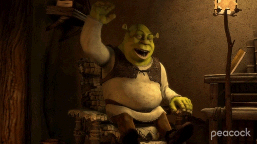 Shrek Film Relax GIF by PeacockTV