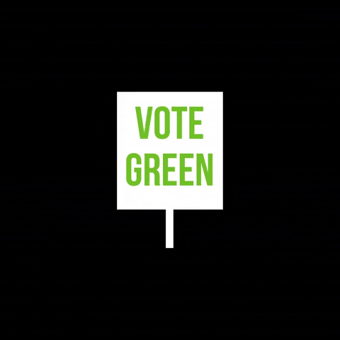 thegreenparty election climate general election green party GIF