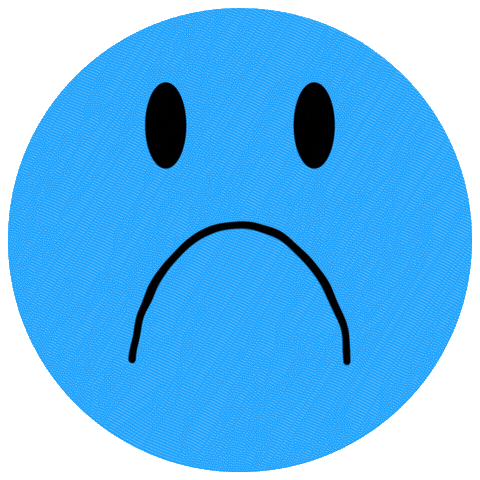 Sad Face Sticker