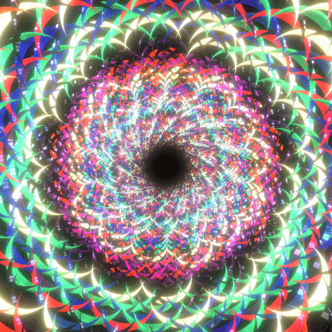 xponentialdesign loop psychedelic orange purple GIF