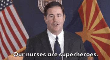 Doug Ducey Nurse GIF by GIPHY News