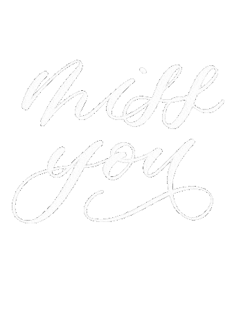 Miss You Calligraphy Sticker