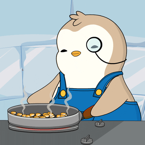 Pop Popcorn GIF by Pudgy Penguins