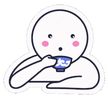 Hot Tea Character Sticker