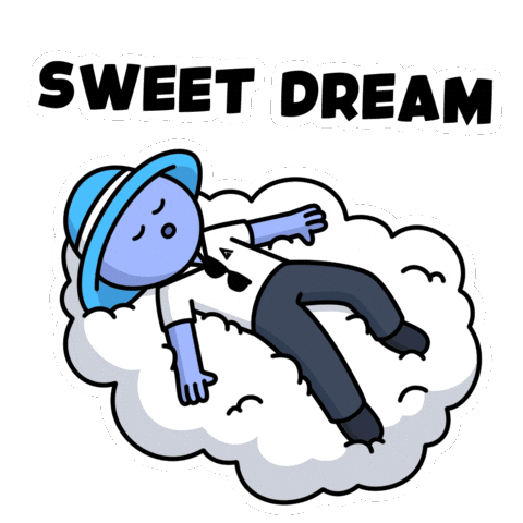 Tired Feel Good Sticker by Kudai