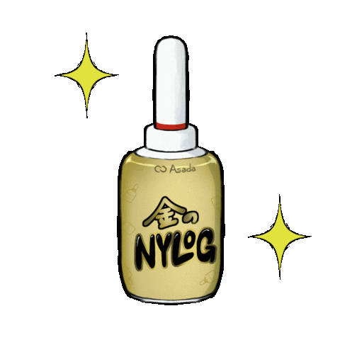 Gold Sparkling Sticker by Asada Corporation