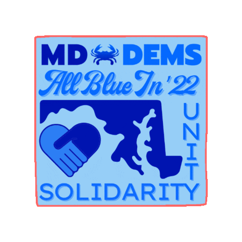 Unity Solidarity Sticker by Maryland Democratic Party