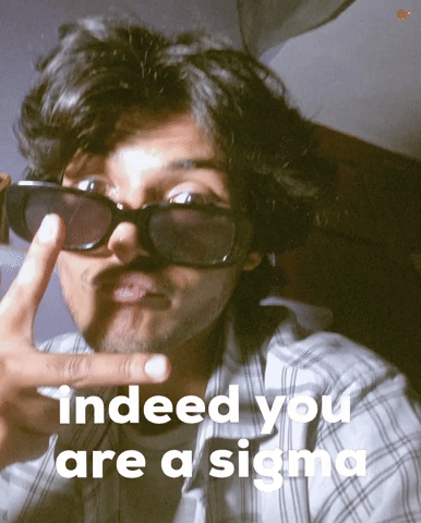 Indeed You Are A Sigma GIF