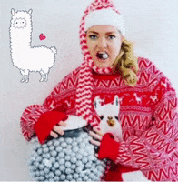 Christmas Alpaca GIF by Colleen Hoover