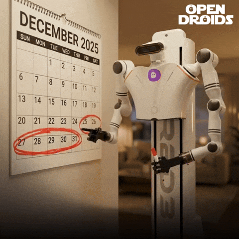 New Year Robot GIF by OpenDroids