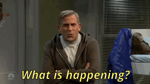 What Is Happening Steve Carell GIF by Saturday Night Live - Find & Share on GIPHY