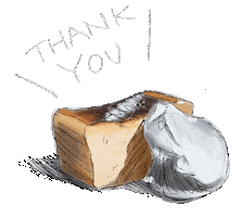 Thanks Thank You Sticker by uni coffee roastery
